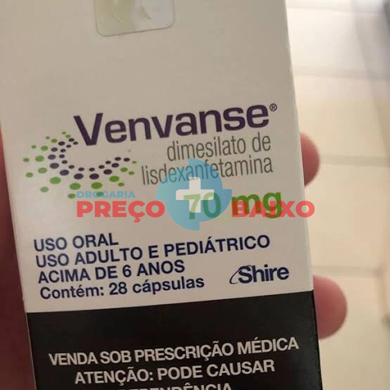 Venvanse Preco baixo Venvanse 70mg 28 comp Shire - Drogaria Preco Baixo