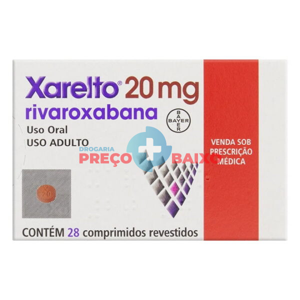 Xarelto 20mg 28 comprimidos