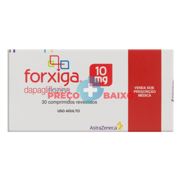 Forxiga dapagliflozina 10mg 30 comprimidos