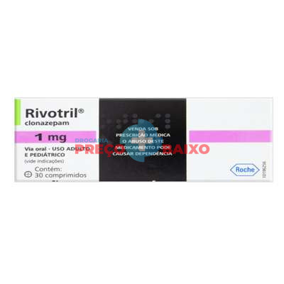Rivotril 1mg 30 comp Roche