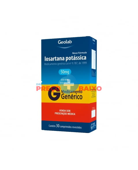 LOSARTANA POTÁSSICA 50MG 30COM GEOLAB