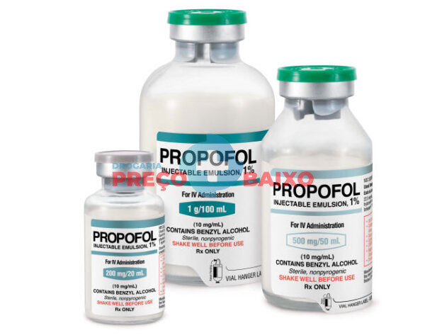Propofol Injetável 10 mg/mL Com 5 Ampola