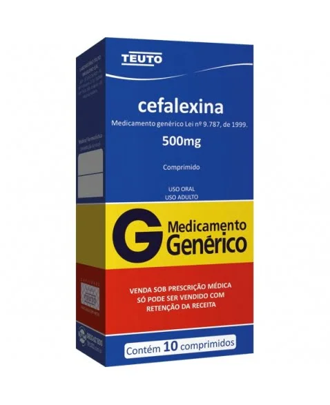 Cefalexina 500mg com 10 Comprimidos Teuto